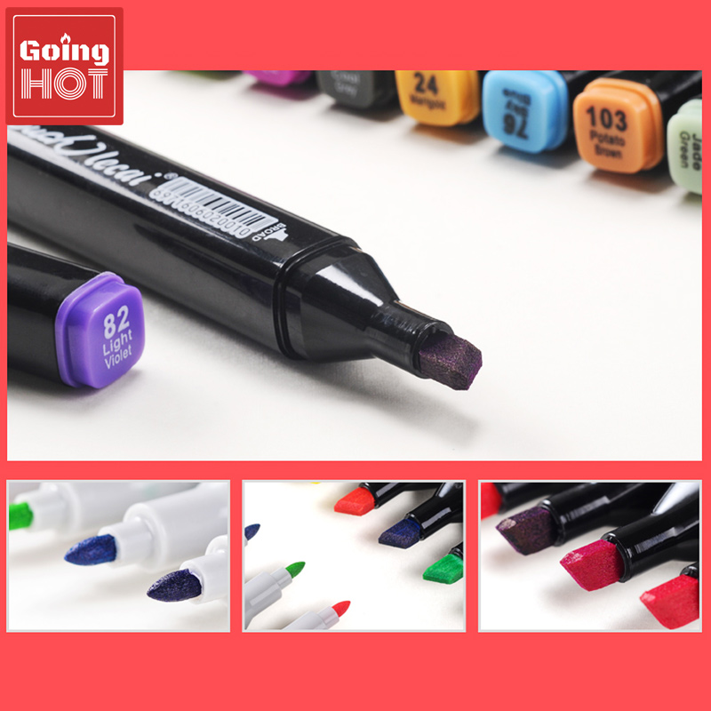 [Tặng thêm bút, hộp đựng & bảng màu] Bút vẽ, bút màu Marker Touch Cool tặng hộp đựng siêu xinh, hộp bút màu cho bé tập vẽ gồm 60 bút màu, bút chì màu, bút lông màu, bút highlight, hộp bút màu cho bé tập tô vẽ, quà tặng con yêu