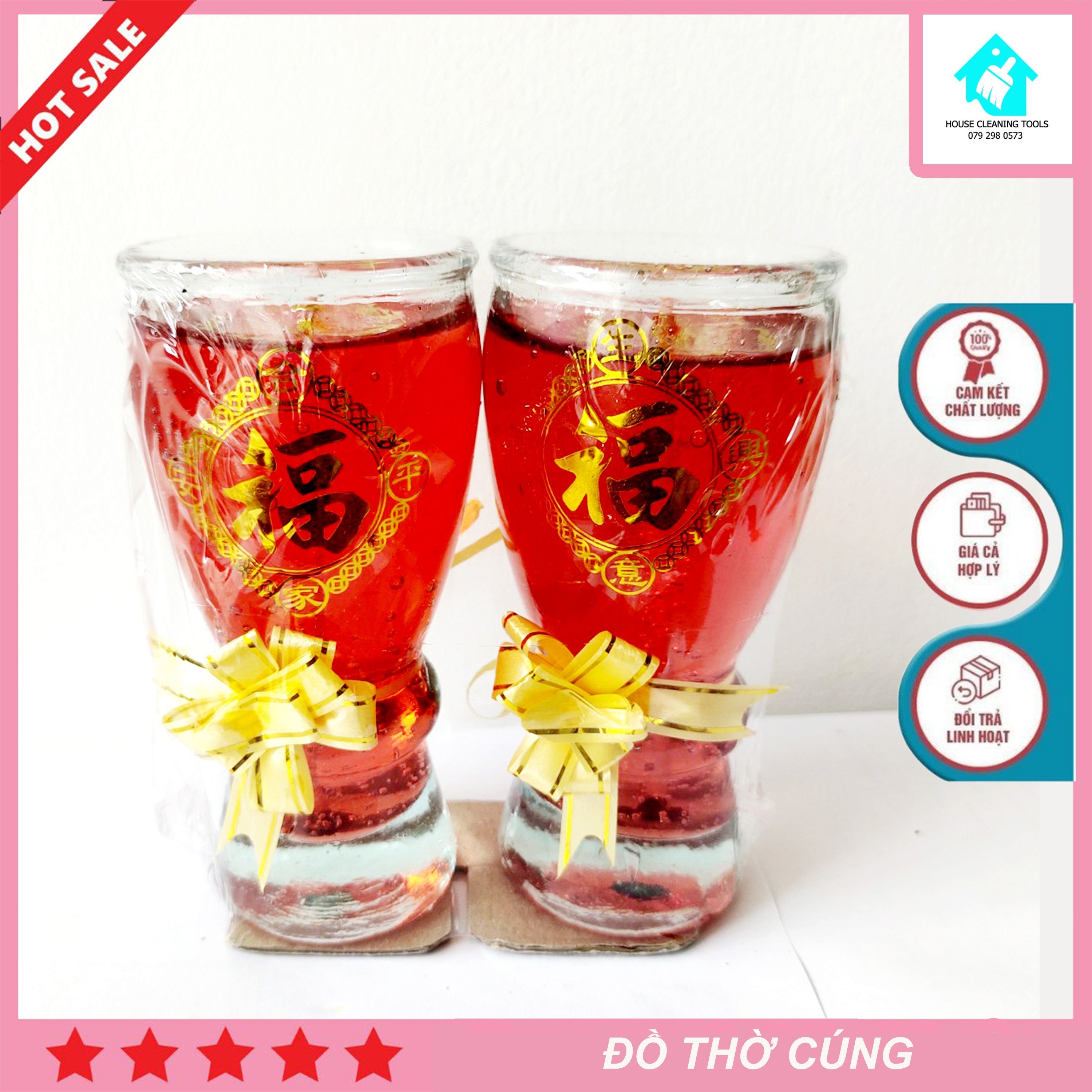 [Hộp 6 Ly] Đèn Cầy Ly Cúng Phật Nguyên Liệu Tự Nhiên An Toàn Thời Gian Cháy Lâu Tiết Kiệm Chi Phí