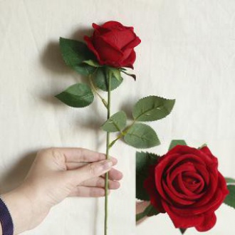 Hot 1 pc silk rose artificial flower for wedding party decoration Valentine's Day gift home decor artificial Rose flowers TM332