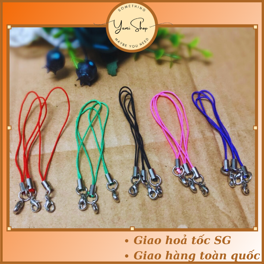 Set dây móc điện thoại móc khoá handmade đủ màu nguyên liệu làm đồ thủ công móc chìa khoá