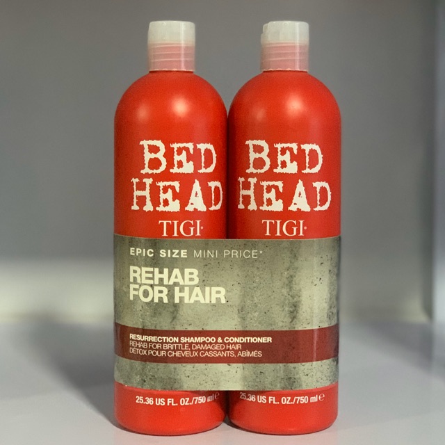 Bộ Dầu Gội Xả Tigi Bed Head Đỏ Phục Hồi Cấp Độ 3 750Ml/Chai