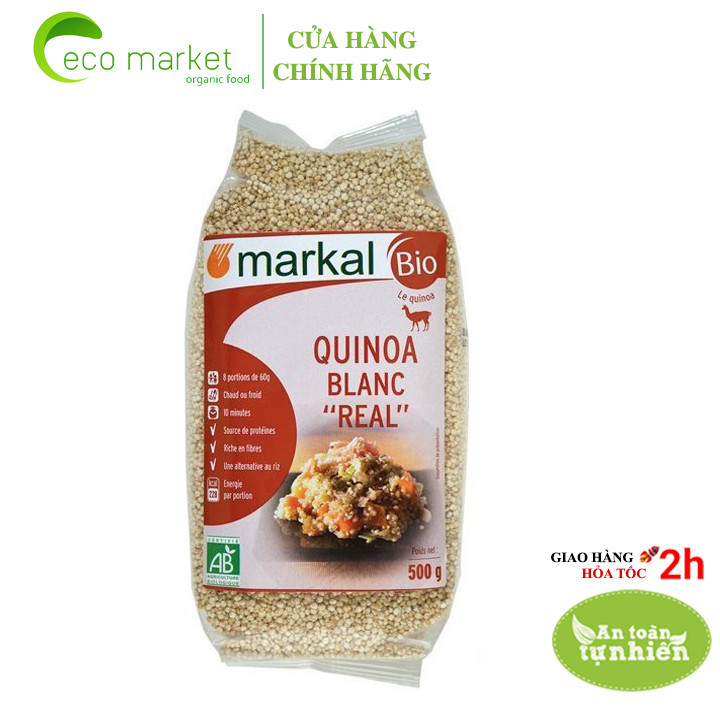Hạt diêm mạch quinoa trắng hữu cơ markal 500g