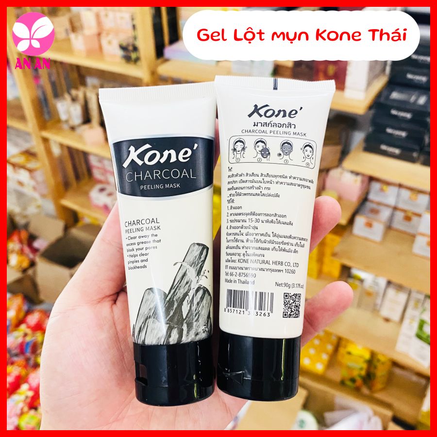 Gel lột mụn Kone , Lột mụn than tre hoạt tính Kone Thái Lan 50ml