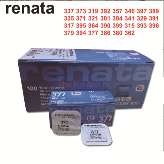Renata full 377 Swiss watch battery SR626SW 364 sr621sw 371 sr920sw 321