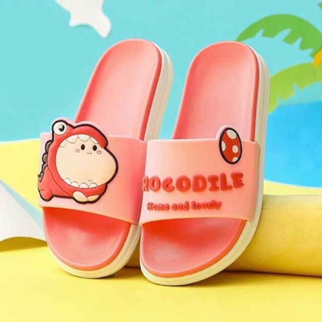 Dép quai ngang cá sấu crocodile unisex cao su siêu mềm