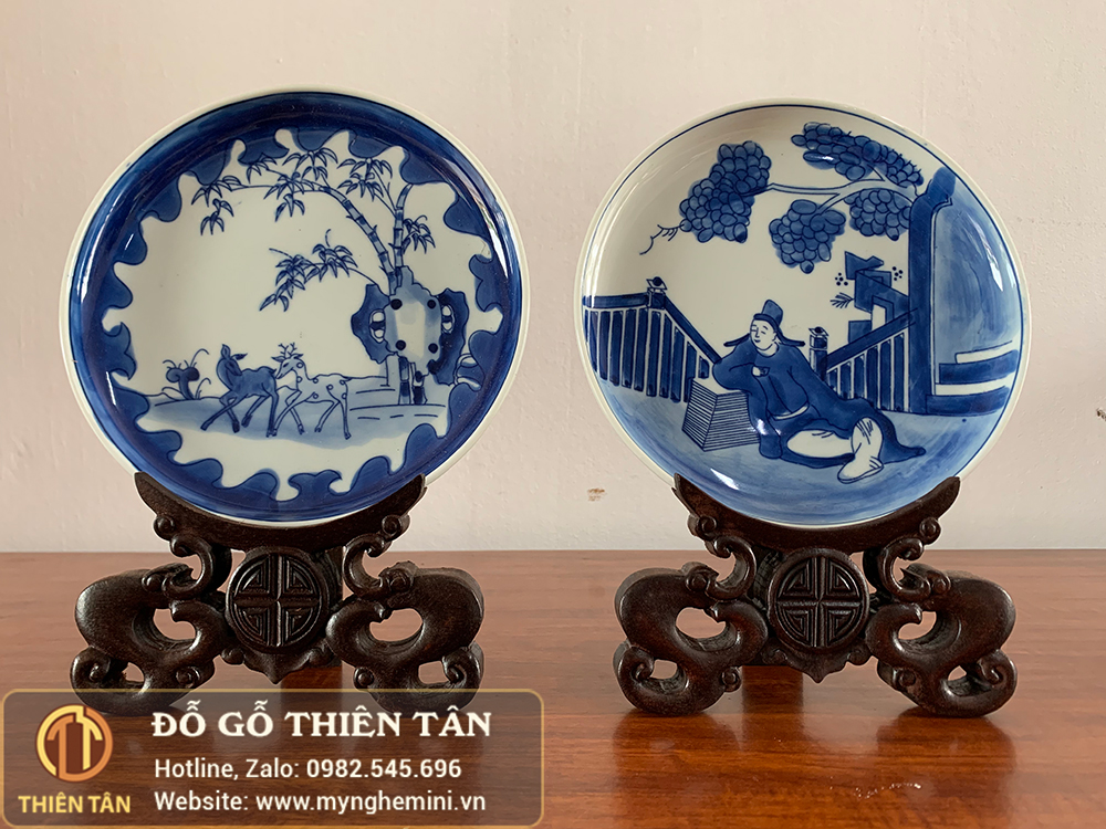 Kệ kê đĩa trang trí chữ thọ - Kệ giá trang trí đĩa sứ chữ thọ - Kệ chân đĩa gỗ trang trí gỗ tự nhiên - Kệ để đĩa sứ dành cho đĩa dưới 20cm - phụ kiện giá kệ để đĩa