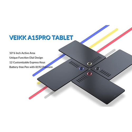 Bảng vẽ Veikk A15 Pro - Hàng chính hãng