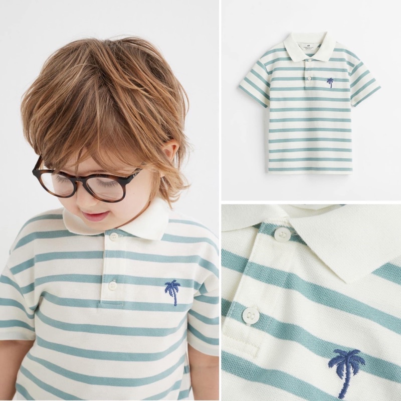 Áo Polo h&m Auth săn sale cho bé