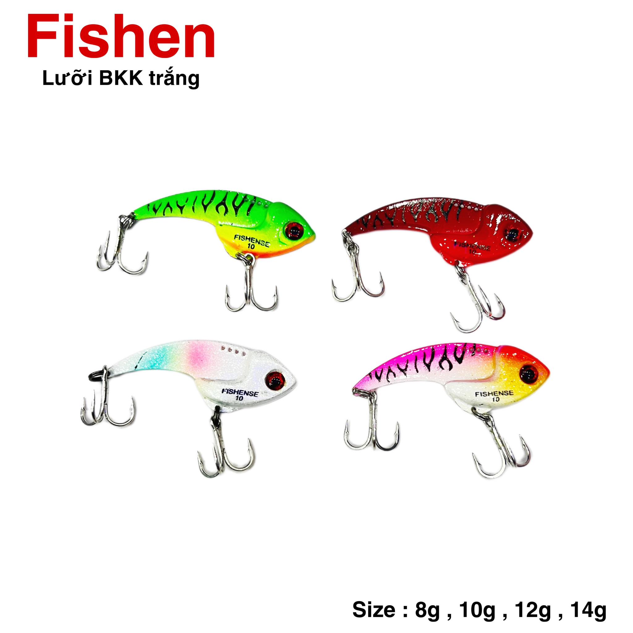 Mồi cá sắt mồi chìm Fishen, Cicada, Orichi - Mồi câu lure cá lóc, cá chẽm siêu nhạy