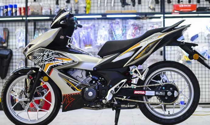 Tem Trùm Winner X Trắng Đen,Team Decal Winner X Hayabusa