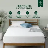 [TRẢ GÓP 0%] Nệm Foam Cao Su Non Gel Mát Cao Cấp Dày 25cm Zinus - 10in Gel-Infused Foam Mattress