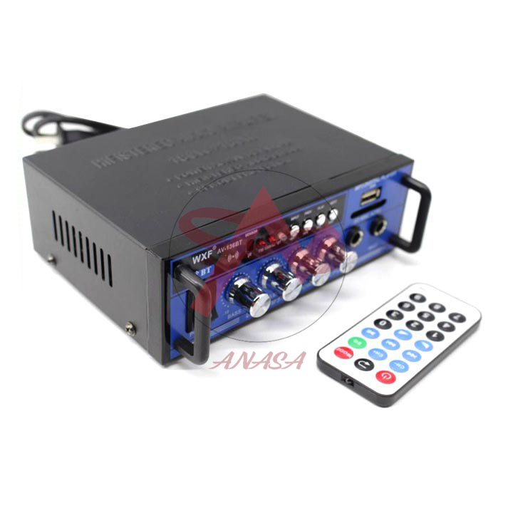 Thiết bị âm thanh ampli mini karaok av-136bt 12v-220v