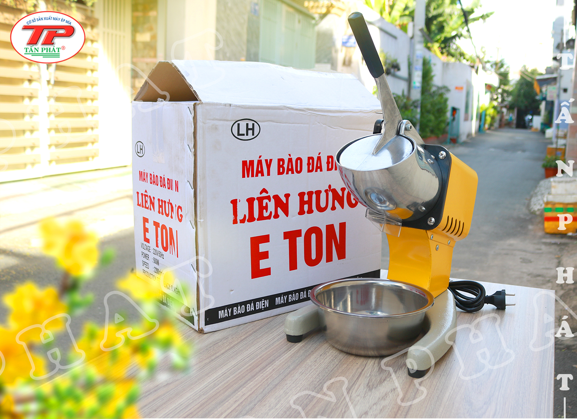 Máy bào đá tuyết 2 lưỡi dao hàng Liên Hưng