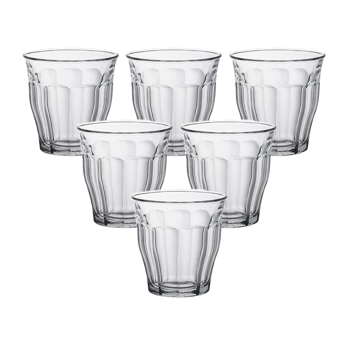 Bộ 6 ly D1028A Duralex - Picardie Trong Clear 310ml Thủy tinh cường lực cao cấp Pháp