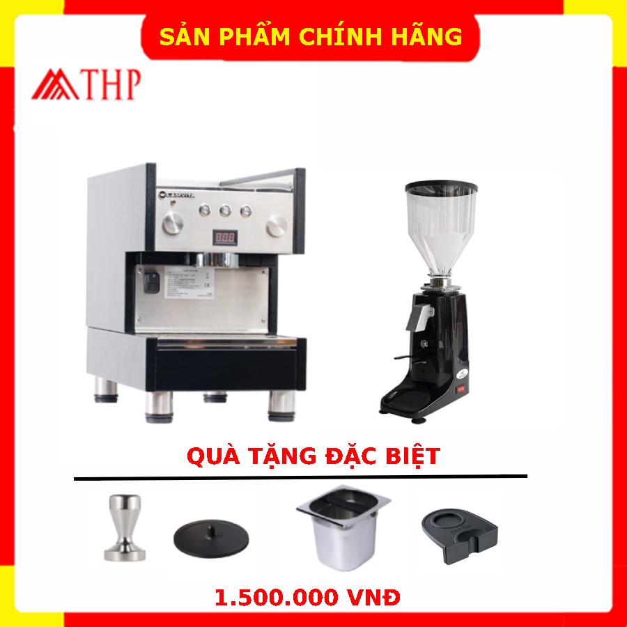 Máy pha cà phê lamvita go & máy xay cà phê crm 020 chất lượng ổn định giá rẻ