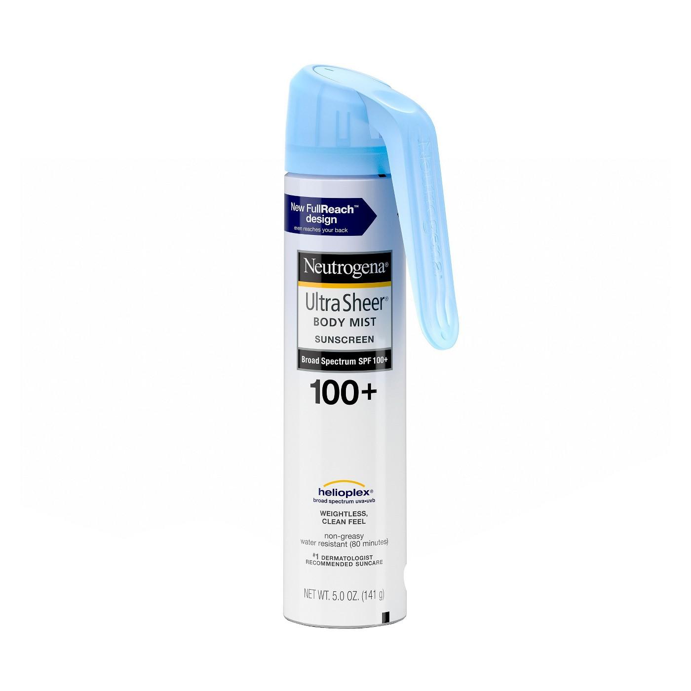 Xịt Chống Nắng Thế Hệ Mới Neutrogena Ultra Sheer Lightweight Sunscreen Spray - SPF 100+ 141g