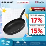 Chảo từ SUNHOUSE Magnetic Pan SHM18-30cm  - Chống dính tiêu chuẩn Mỹ An Toàn Bền Bỉ - Dùng Cho Mọi Loại Bếp - Hàng Chính Hãng