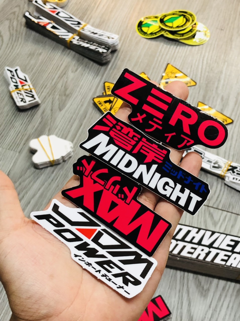 Tem sticker jdm/nhật bản