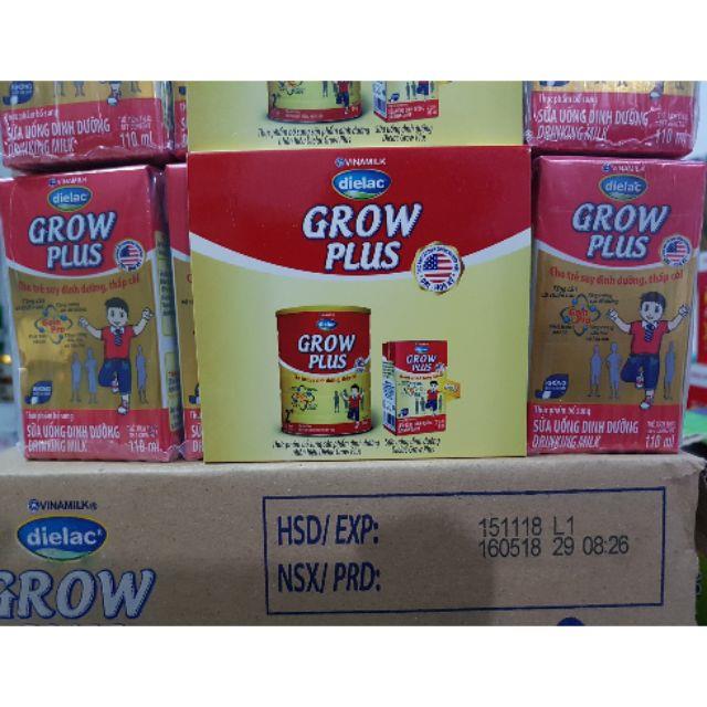 ❇﹍  THUNG SUA GROW PLUS DIELAC ALPHA GOLD VINAMILK 110ML