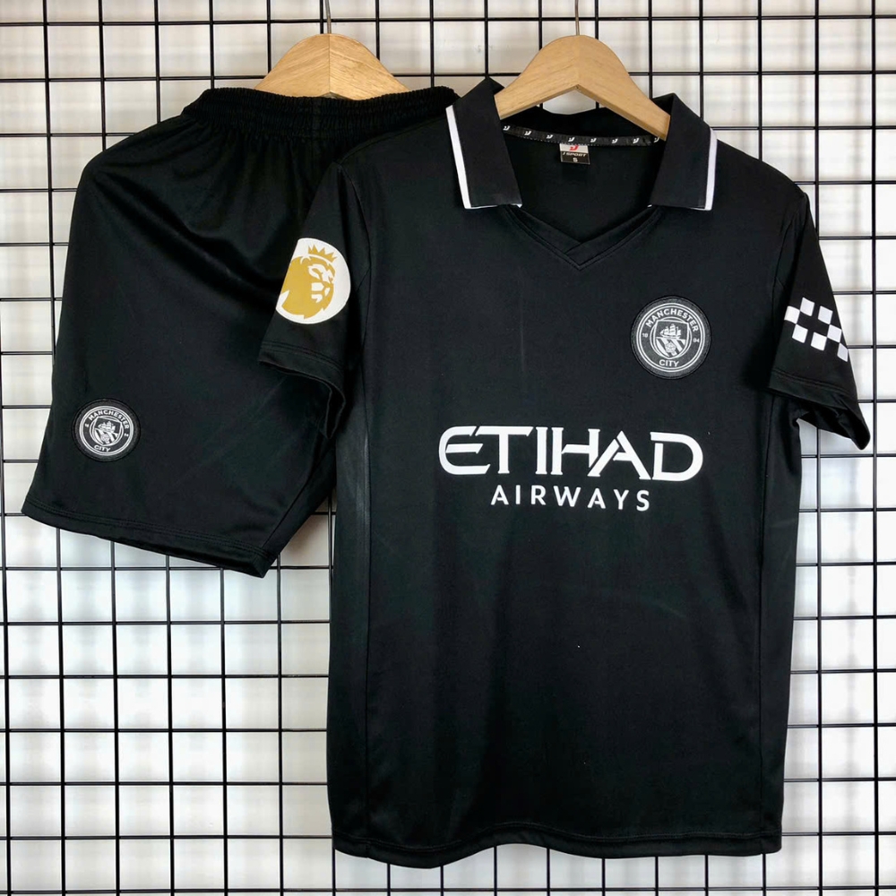 Quần Áo Bóng Đá CLB Manchester City 25/26 Đồ Đá Banh MAN CITY Mùa Mới Màu Đen HOT Thun Lạnh Cao Cấp - FREE IN ẤN