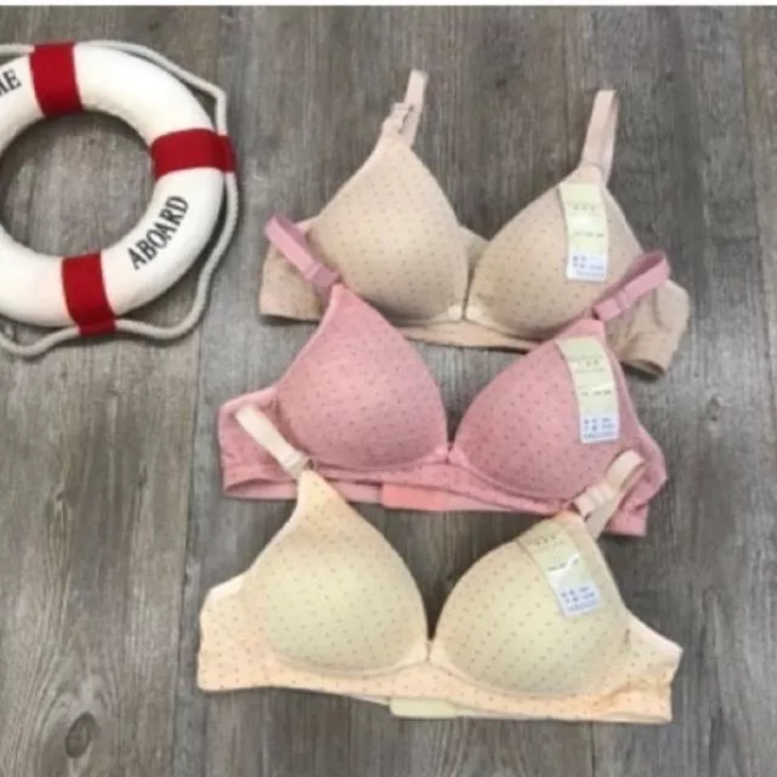 Áo Lót Bầu, Áo Ngực Bầu Cho Con Bú Tiện Lợi Mẫu Chấm Bi 558
