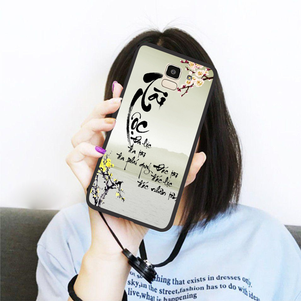 [HCM]Ốp lưng iCase dành cho Samsung Galaxy J6 viền dẻo TPU BST thư pháp viền ốp dẻo giúp bạn tháo lắp máy dễ dàng mà không lo trầy xước máy.