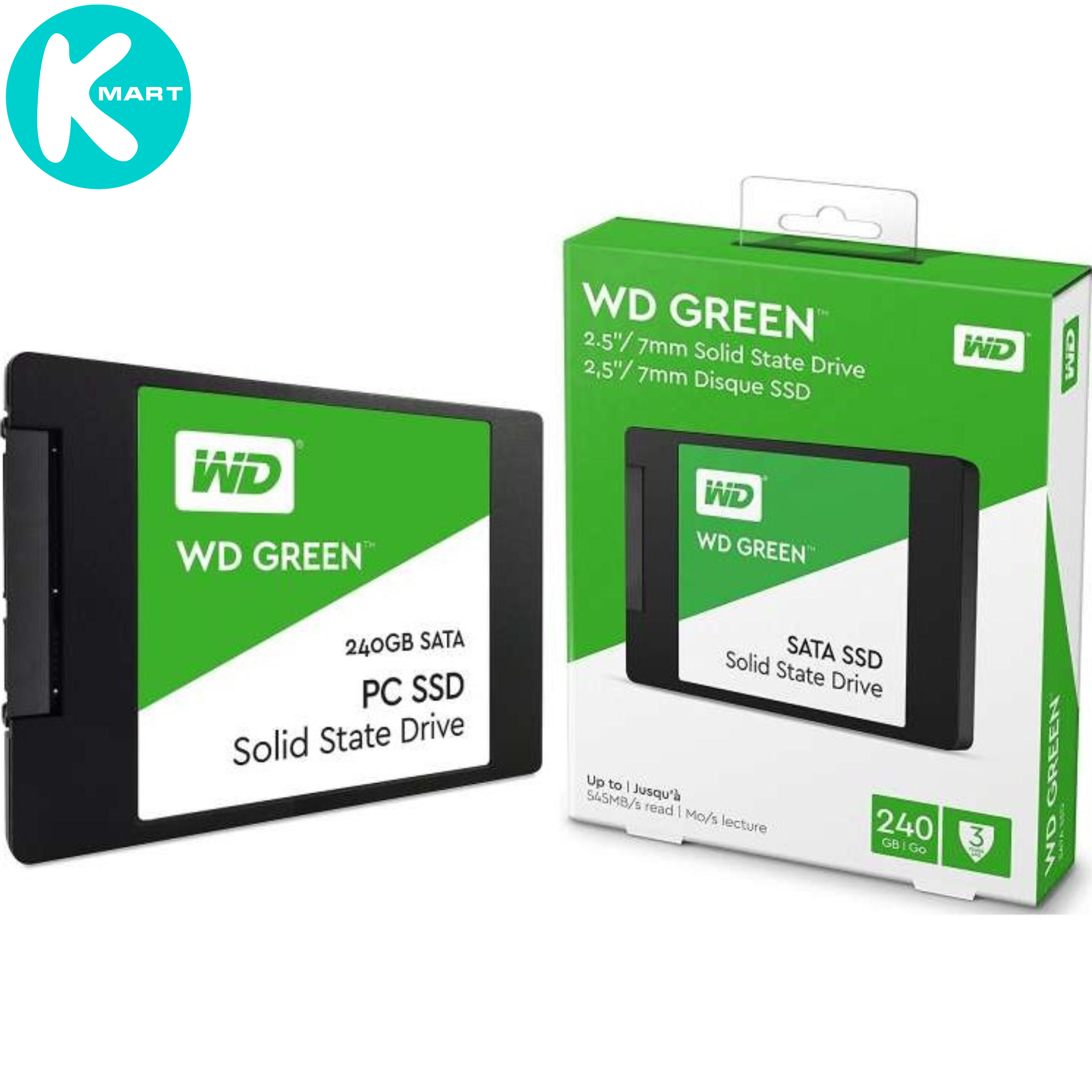 Ổ cứng SSD Western Digital Green 240GB 2.5" SATA 3 - WDS240G2G0A - Hàng Chính Hãng
