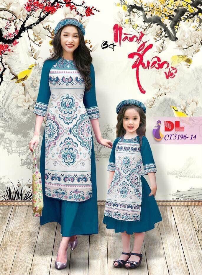 ⚡️⚡️⚡️ freeship⚡️⚡️⚡️ áo dài truyền thống - áo dài lụa in hình 3d siêu hot