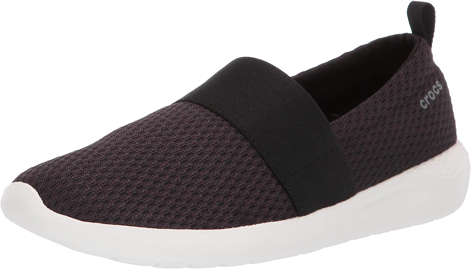 Giày vải thun lưới cross literide slipon cho nữ màu đen trắng