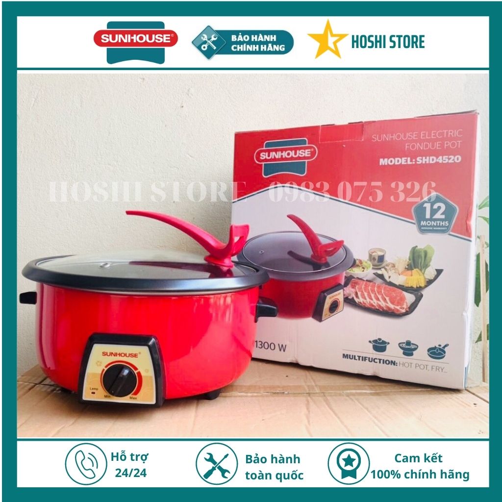 Nồi lẩu điện đa năng sunhouse shd4520