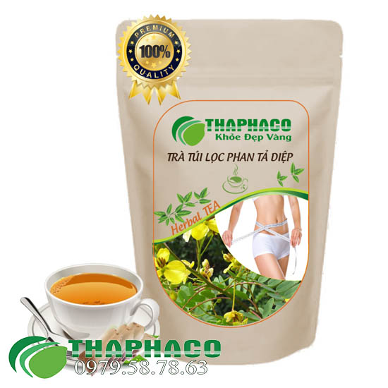 Free ship trà túi lọc phan tả diệp thaphaco hỗ trợ giảm cân và giảm táo bón