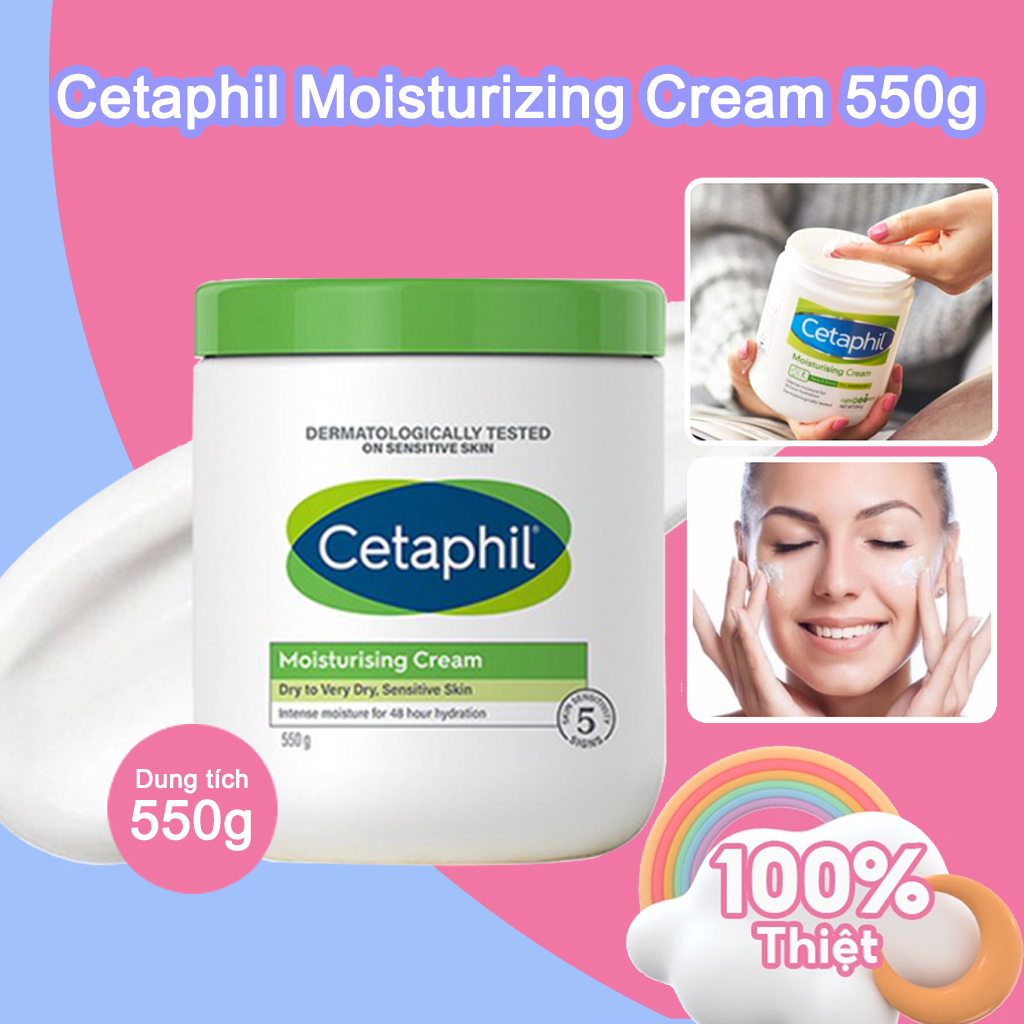 CHÍNH HÃNG✨ Cetaphil Moisturizing Cream 550g Kem dưỡng ẩm Nhẹ nhàng và êm dịu Dưỡng ẩm cho da căng mịn da