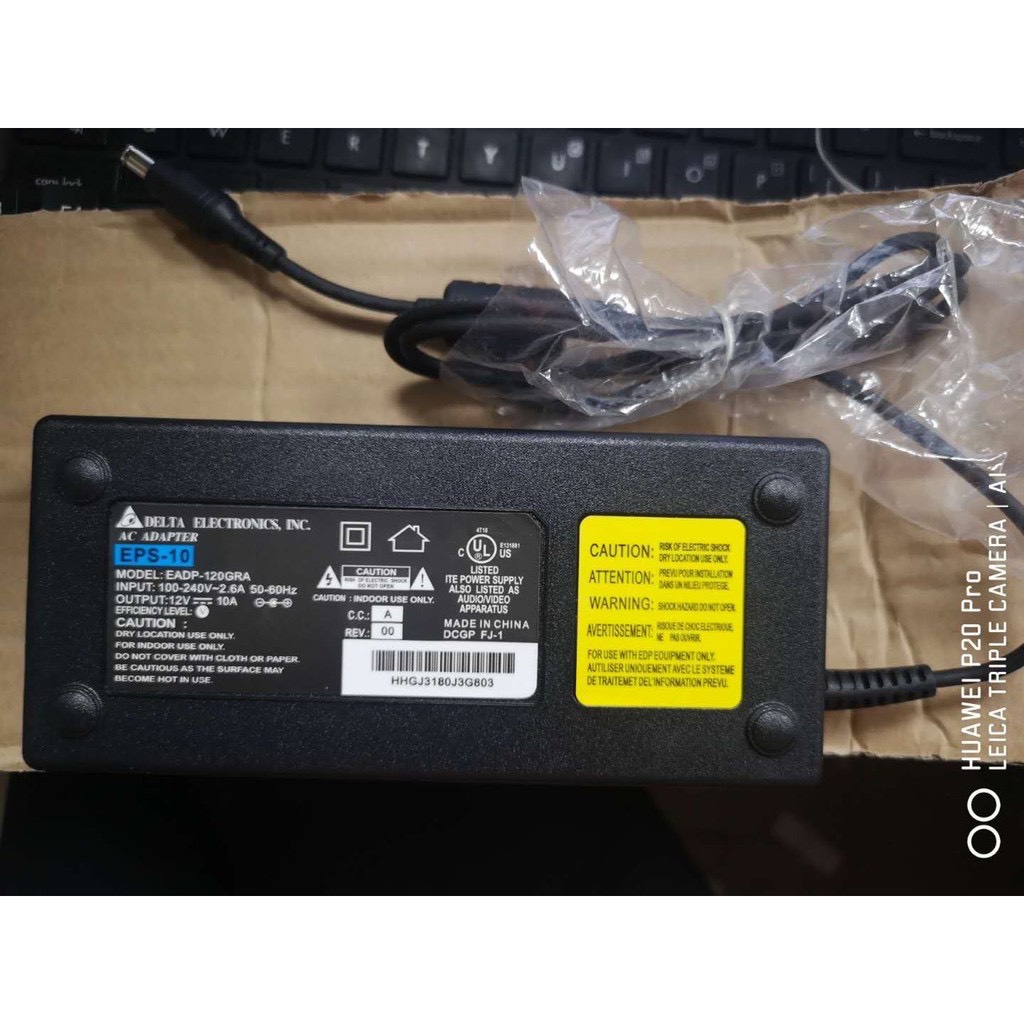 Adapter nguồn DELTA 12V 10A loại xịn dành cho camera