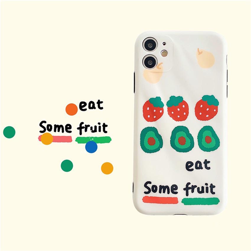 Ốp lưng iphone cao cấp full viền ốp silicon eat some fruit dành cho iphone6/ iphone 6 plus/ iphone 7/ iphone 7plus/ iphone 8/ iphone 8plus/ iphone X/ iphone Xs max/ iphone 11/ iphone 11 pro/ iphone 11 pro max