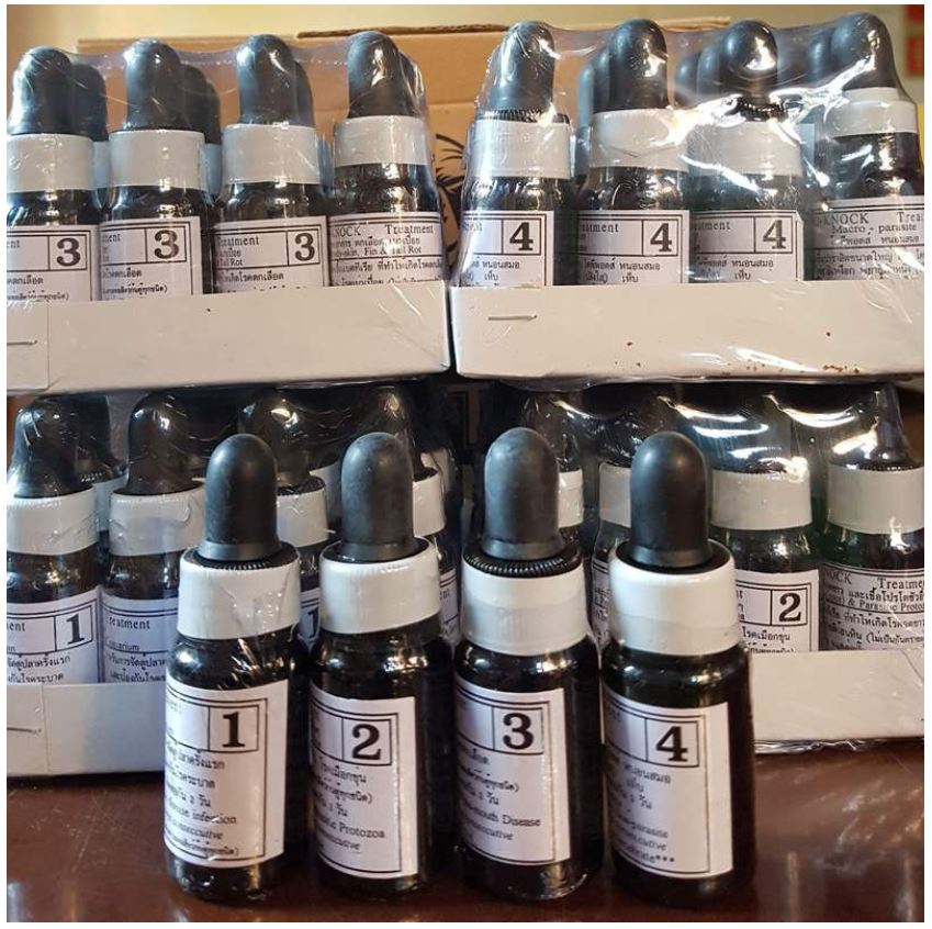 Dung dịch Bio nock 1 2 3 4 Phòng và trừ nấm, thối thân, thối vây cạ mình cho cá cảnh