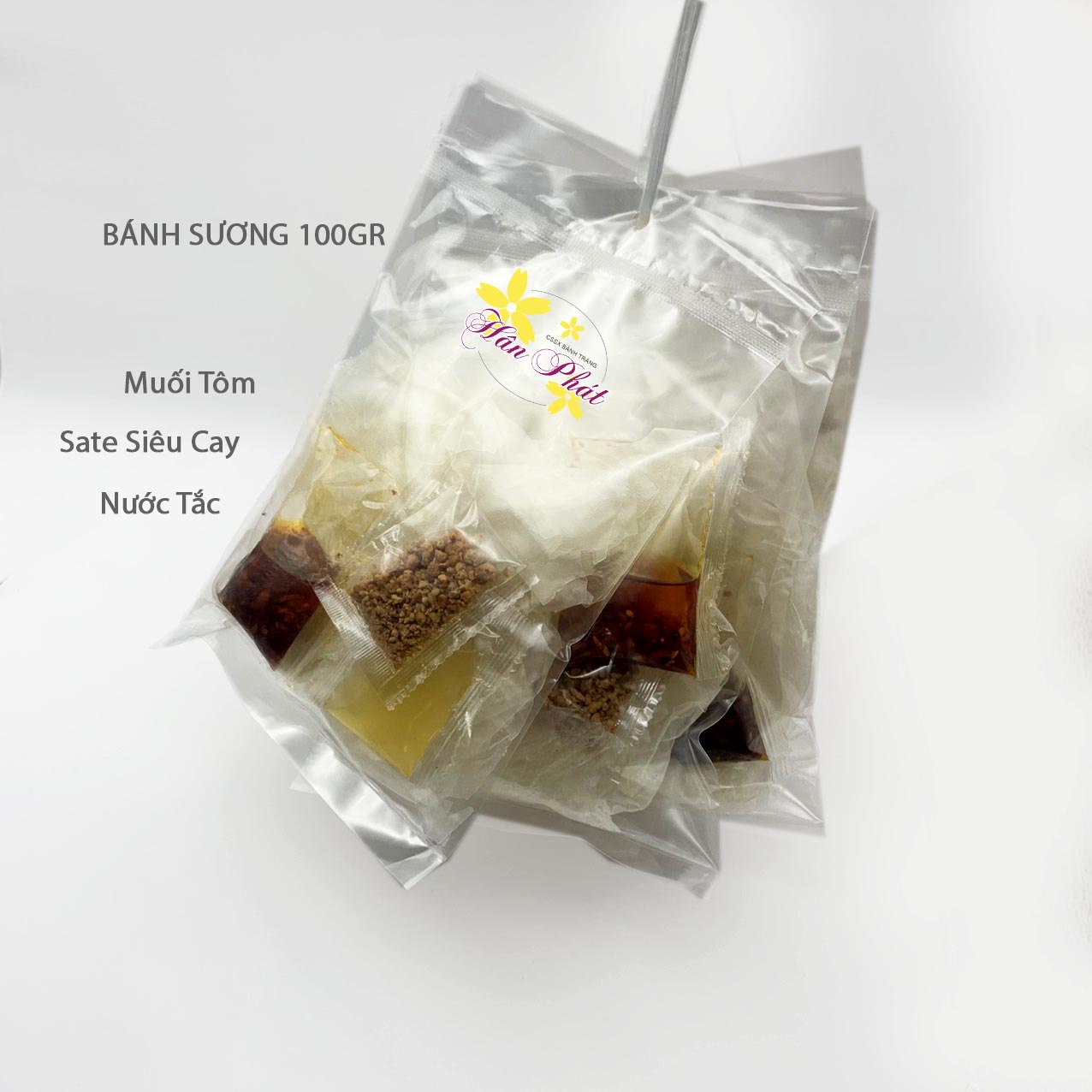 COMBO 10TUI bánh tráng phơi sương muối sate siêu cay