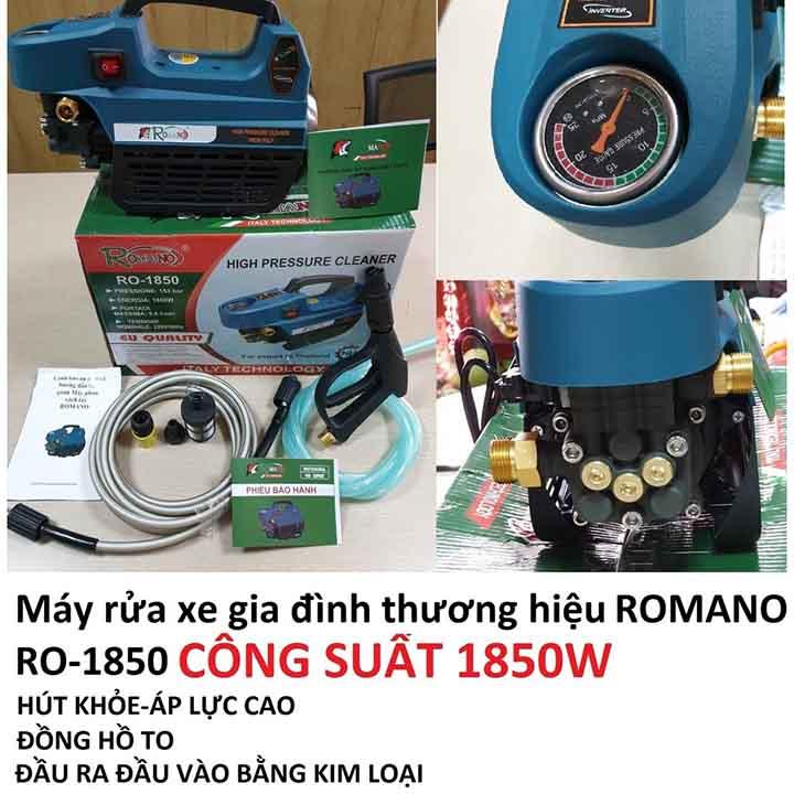 Máy rửa xe xách tay Romano 1850w