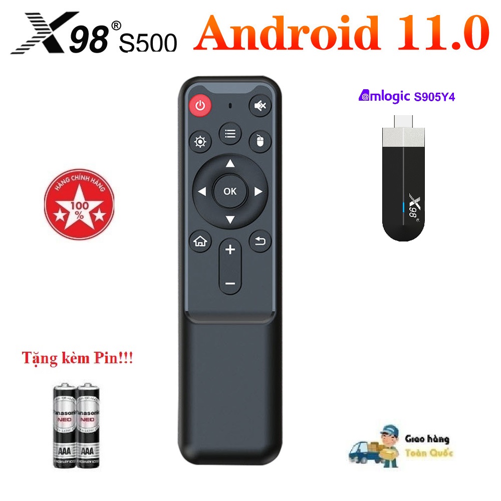 Remote điều khiển đầu android tv box android tv box x98 s500 hàng zin mới tặng kèm pin