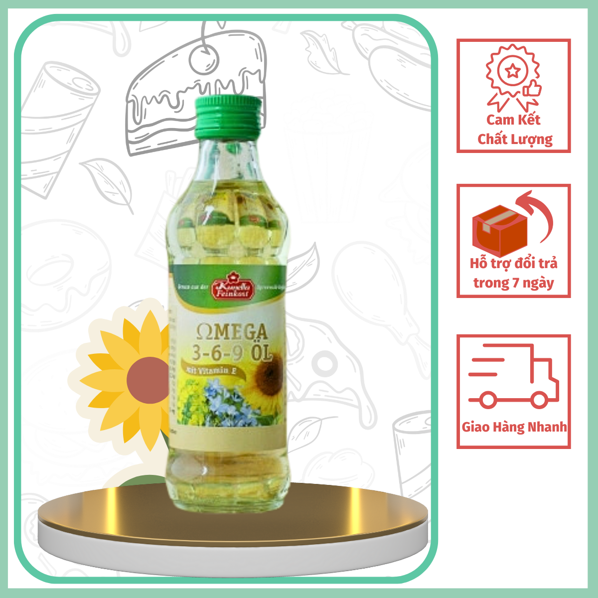 Dầu ép lạnh Kunella Omega 3-6-9 của Đức - dầu ăn dặm cho bé