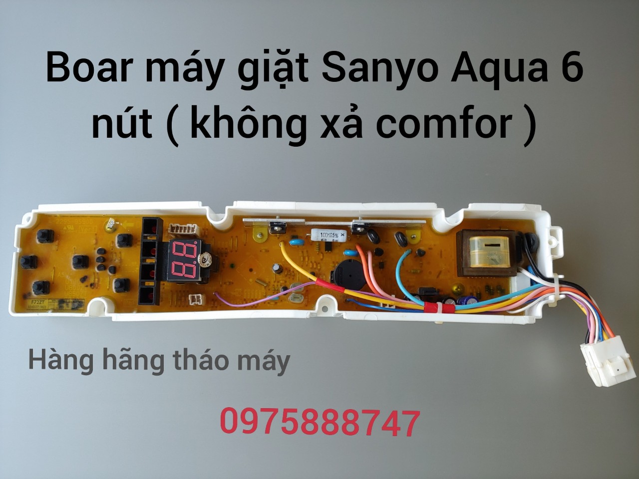 Boar máy giặt Sanyo - Aqua 6 phím ( Tháo máy rin hãng )