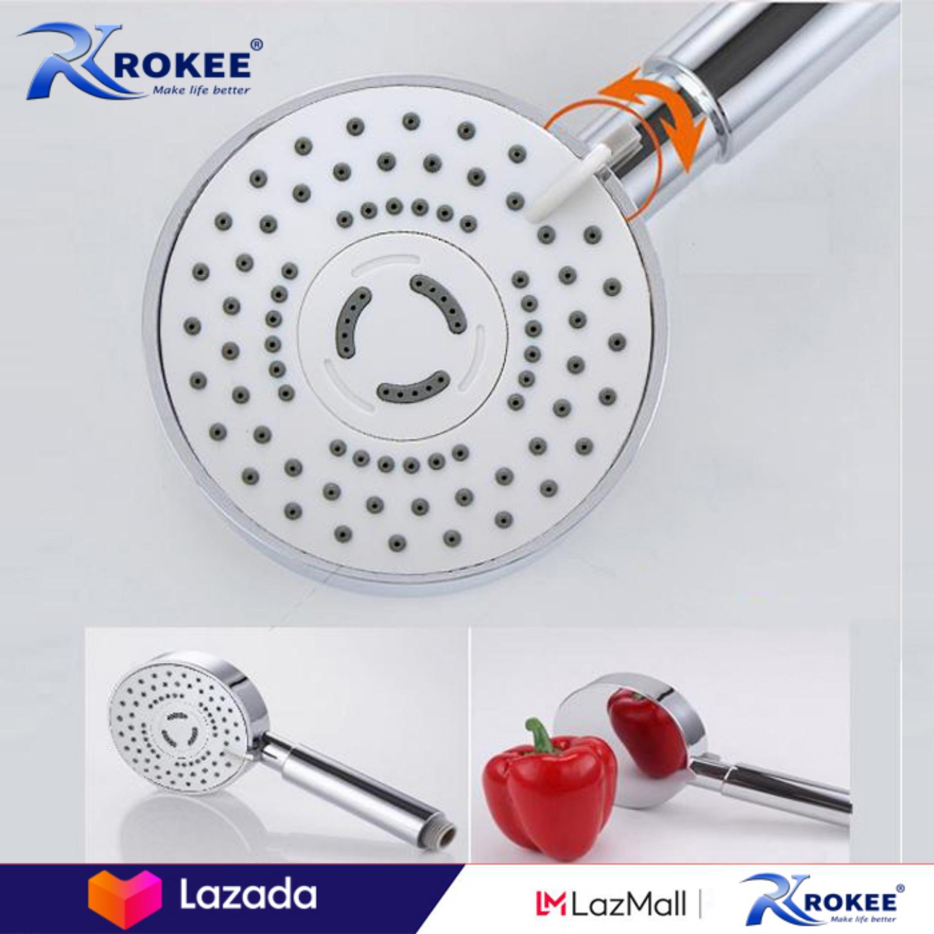 Bộ tay dây sen tăng áp 3 chế độ rokee - 025dl