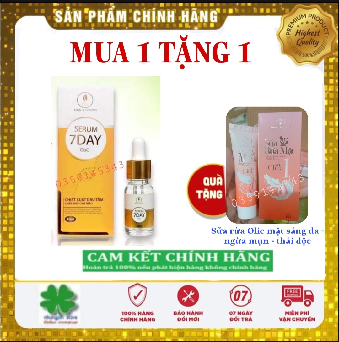 Huyết thanh truyền trắng Olic 7 Day -  SỮA RỬA MẶT OLIC