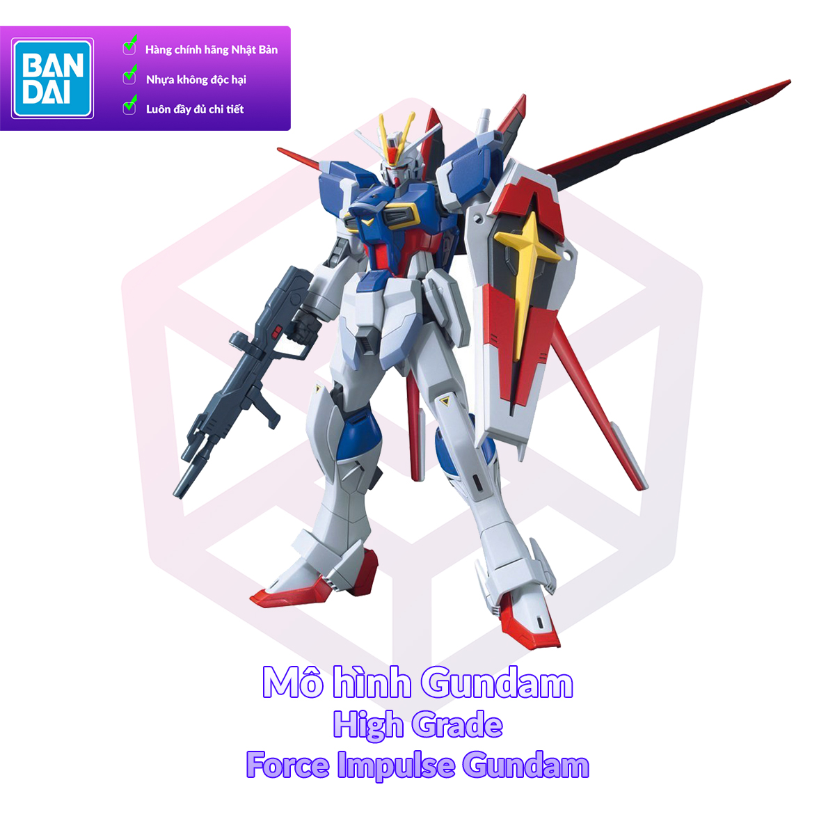 Mô hình gundam bandai hg 198 force impulse gundam 1/144 seed destiny