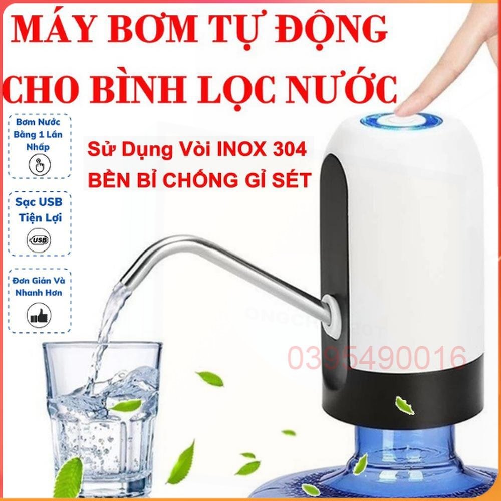 [HÀNG LOẠI XỊN] Máy hút nước tự động bình nước 19 lít- Máy hút nước tự động cao cấp, Máy bơm bình nước uống tự động thông minh , Vòi bơm nước uống tự động cho bình chai đóng sẵn thông minh máy hút mini tích điện sạc cổng usb