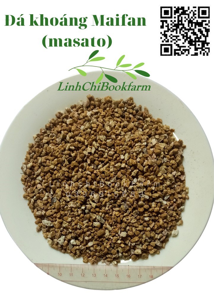 Đá khoáng Maifan size 3-6mm - dùng rải mặt chậu giữ màu sen đá, xương rồng, bonsai, thủy canh, túi 1kg