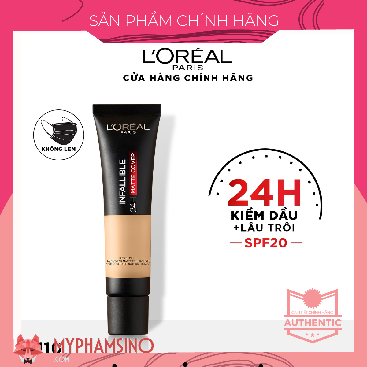 Kem nền L’Oreal Infallible Pro Matte 30ml