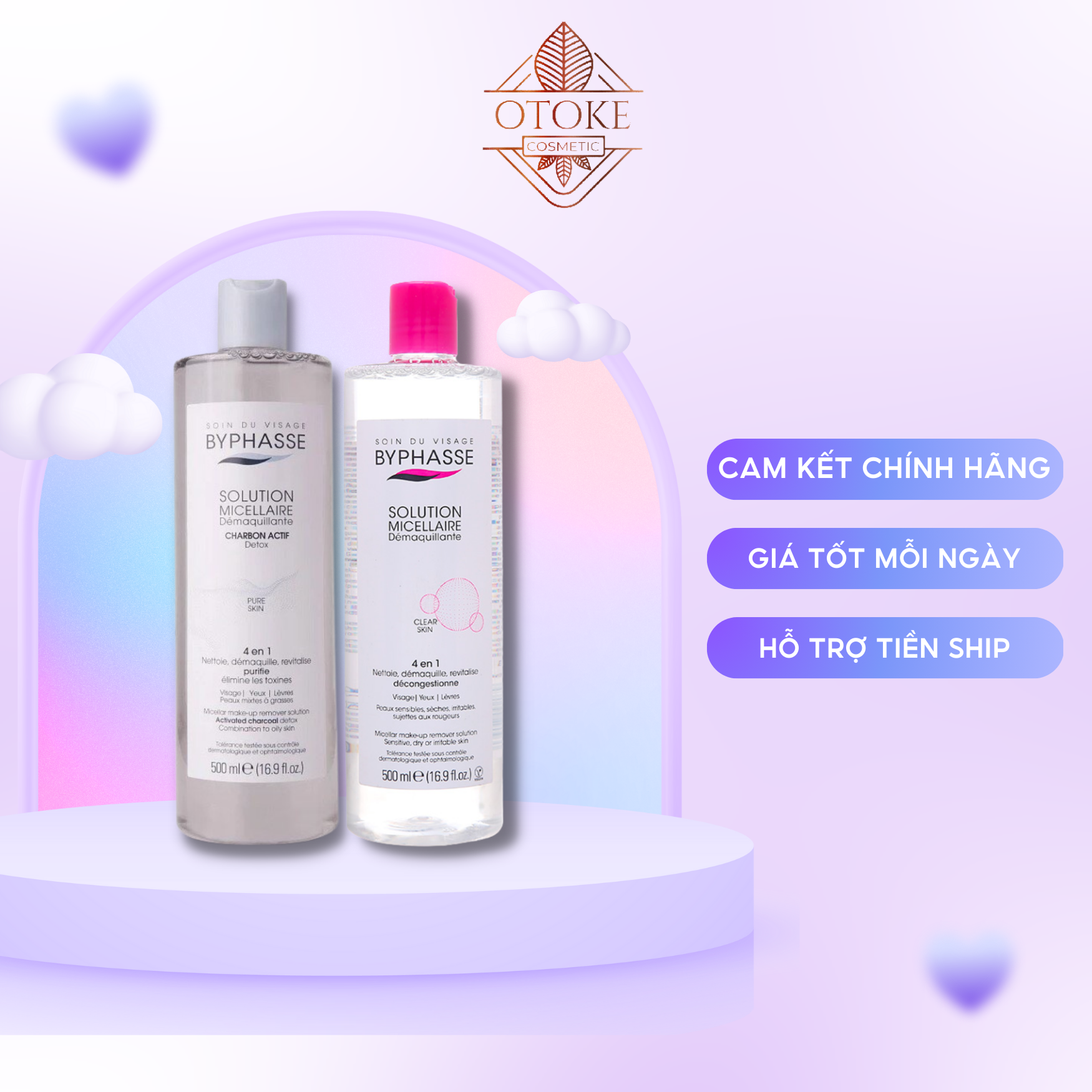 Nước Tẩy Trang Byphasse 500ml