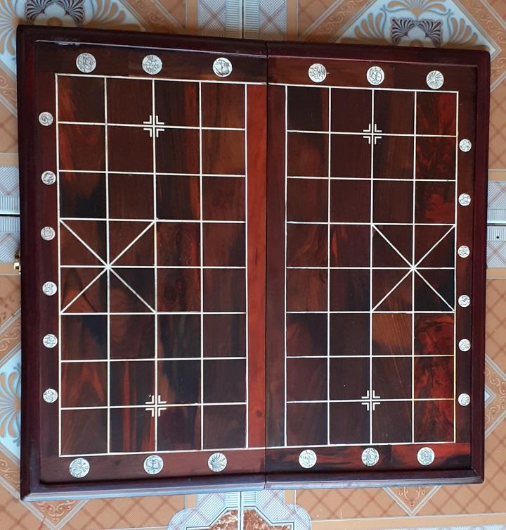 [Freeship 50k cho đơn từ 300k] Bàn cờ tướng gỗ trắc 50x50 cm - Mỹ Nghệ gỗ Bích Ngọc