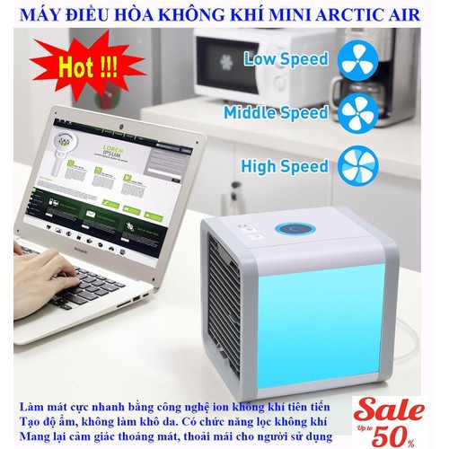 [ Nguyên Seal ] Quạt Máy Điều Hòa Mini Công Nghệ Hàn Quốc 2021 - Quạt Điều Hòa Mini Hơi Nước Siêu mát-Quạt Tạo Ẩm Làm Mát Không Khí- QuạT Đá ĐiềU HòA Hơi Nước Mini Để Bàn -Artic Air -Dc2862.BH 12 Tháng