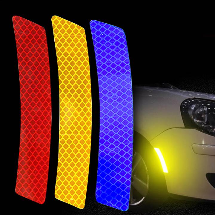 Decal phản quang kiểu lông mày dán xe (XANH DƯƠNG)